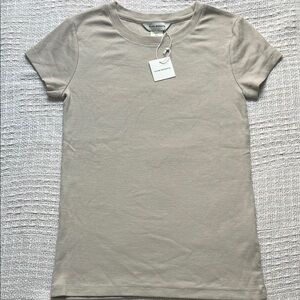 Club Monaco Beige Short Sleeve Tee